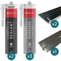 Wetwall Alloy 2 Sided Installation Kit