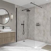 Wetwall Elite Marmo Puro Elite Tongue & Groove Single Shower Panel - 2420 x 600 x 10mm