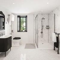 Wetwall Roman Marble Alloy Single Shower Panel - 2440 x 1200 x 4mm