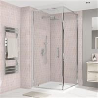 Wetwall Alloy Bathroom Wall Panel 2440 x 600mm in Stella Rosa