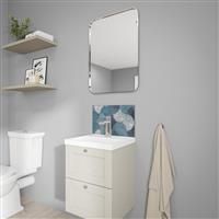 Wetwall Alloy Bathroom Wall Panel 400 x 250mm in Blue Scallop