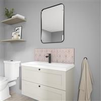 Wetwall Alloy Bathroom Wall Panel 800 x 250mm in Stella Rosa