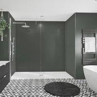 Wetwall Hadrian Green Alloy Single Shower Panel - 2440 x 1200 x 4mm
