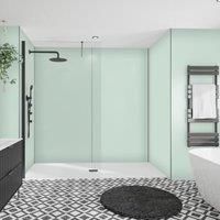 Wetwall Seabreeze Green Alloy Single Shower Panel - 2440 x 600 x 4mm