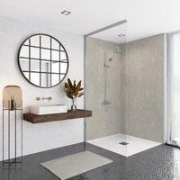 Wetwall Light Shale Elite Collection 2 Sided Shower Panel Kit - 900 x 900mm
