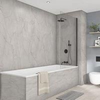 Wetwall Marmo Puro Elite Collection 2 Sided Shower Panel Kit - 1200 x 900mm