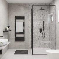 Wetwall Linate Terrazzo Mermaid Collection 2 Sided Shower Panel Kit - 900 x 900mm