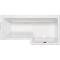 Carron Quantum No Tap Hole RH Shower Bath with Shower Bath Screen and Front Bath Panel - 1700 x 850mm