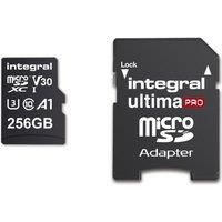 Integral 256GB micro SD card 4K video Premium High Speed memory card microSDXC Up to 100MB/s V30 UHS-I U3 A1 C10