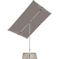 Glatz Flex Roof 2.1m x 1.5m Rectangle Class 1 Parasol (base not included)  Grey 057