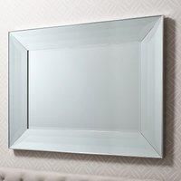 Skelmersdale Large Rectangle Wall Mirror  Silver