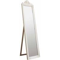 Full Length Free Standing White Mirror