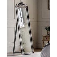 Edgware Extra Large Rectangle Cheval Mirror - Silver