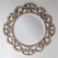 Aven Medium Round Wall Mirror - Silver