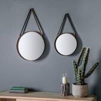 Marston Set of 2 Mirrors Brown