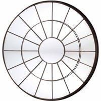 Lorie Large Round Wall Mirror - Bronze