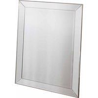 Olive Large Rectangle Wall Mirror  Champagne
