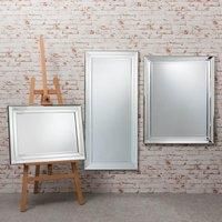 Archie Large Rectangle Wall Mirror  Champagne