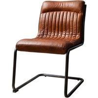 Carter Leather Dining Chair  Brown