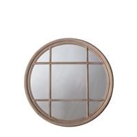 Rupert Medium Round Wall Mirror  Cream
