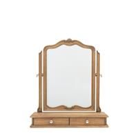 Coralie Medium Irregular Dressing Table Mirror - Light Wood