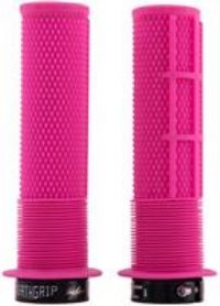 Dmr Deathgrip MTB Mountain Bike Cycle handle bar grips Pink Flanged Lock on Thin Soft