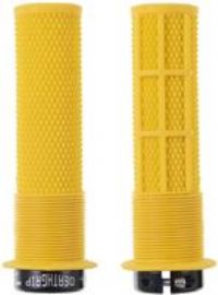 Dmr Deathgrip MTB Mountain Bike Cycle handle bar grips - Thin Flanged Gul Yellow