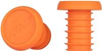 DMR Plastic Handlebar Plugs - Orange - Push-Fit - BMX - MTB