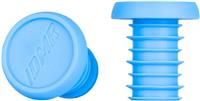 DMR Plastic Handlebar Plugs - Blue - Push-Fit - BMX - MTB