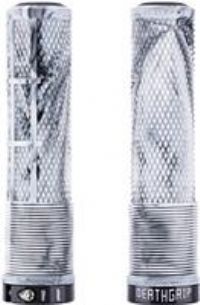 DMR DeathGrip 2 White Snow Camo Bike Handlebar Grips Thin Flangeless
