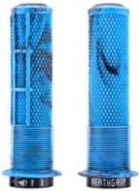 DMR DeathGrip 2 Blue Marble Thick Flanged Bike Handlebar Grips Thick Flanged