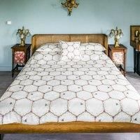 The Chateau Honeycomb Bees Single Duvet Cover Set Cream by Angel Strawbridge