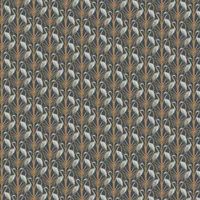 Angel Strawbridge Nouveau Heron Animal The Chateau Wallpaper - Blue NOH/NAV/WP
