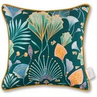 The Chateau By Angel Strawbridge Emerald Fan Cushion 43x43cm Filled