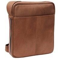 Primehide Mens Small Leather Tablet Messenger Bag Shoulder Man Bag Gents 8411