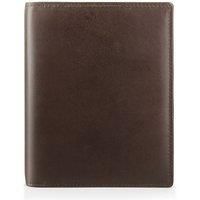 PRIMEHIDE Men's Leather Wallet RFID Passport Holder in Brown