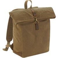 Quadra Heritage Waxed Canvas Leather Accent Backpack RW7077