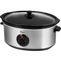 Swan SF17030N 6.5 Litre Slow Cooker Stainless Steel 3 Heat Settings - Brand New