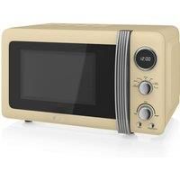 Swan Retro SM22030CN Free Standing Microwave Oven in Cream