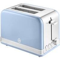 Swan ST19010BLN 2-Slice Retro Toaster, 815 W, Blue