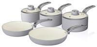 Swan Retro 5-Piece Non-Stick Cookware Set Swan Colour: Grey  - Grey