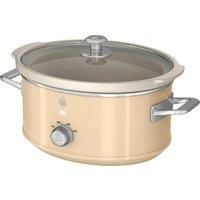 Swan SF17021CN 3.5L Slow Cooker Retro 3 Heat Settings 200w Cream - Brand New