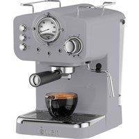 Swan SK22110GRN Retro Pump Espresso Coffee Machine 15 Bar Grey