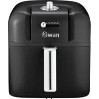 Swan SD10510BN Retro Fryer Air Fryer With Timer Black