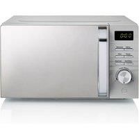 Swan 700W Grey Symphony Digital Microwave, 20L Capacity, 5 Microwave Power Levels, Defrost and Reheat Settings, 60 Minute Timer and Digital Display, SM22038GRN