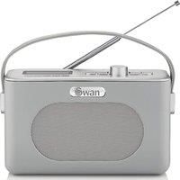 Swan Retro DAB Bluetooth Radio Portable 3W Stereo Audio LCD Display Alarm Clock