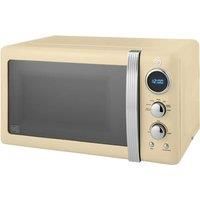 Swan SM22030LCN Retro Style Microwave Oven in Cream 20 Litre 800W