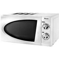 Swan SM3090LN Manual Solo Microwave with 6 Power Levels, 800 Watt, 20 Litre, White