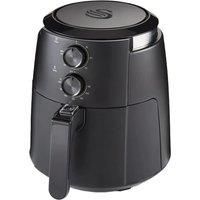 Swan Stealth Air Fryer, 4.7 Litre, Compact, 1500W Power, Adjustable Temperature, 60 Min Timer, Healthy Eating, SD75210BLKN