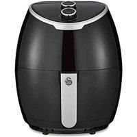 Swan 4 litre Air Fryer, Rapid Air Technology, Healthy Frying, 80% Less Energy, Non-Stick Pan, 80% Less Fat, 1400W, Black, SD39010NR